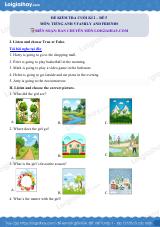 Đề thi học kì 2 Tiếng Anh 5 Family and Friends - Đề số 5